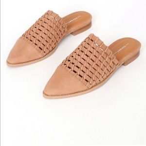 Report Nude Inkerman Leather Mules with Low Heel